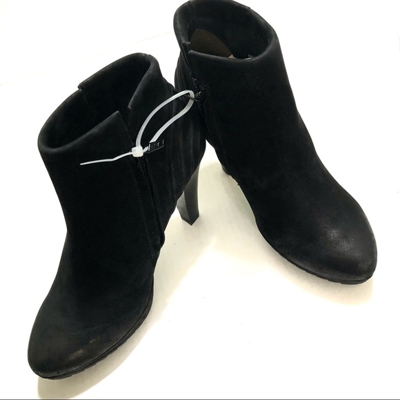 Paul Green real black Leather ankle boots size 5 - Picture 2 of 8